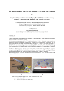 PIV Analysis of a Delta Wing Flow with or without...