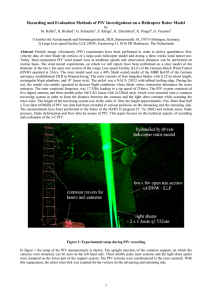 Recording and Evaluation Methods of PIV Investigations on a Helicopter...