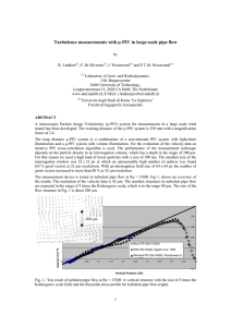 Turbulence measurements with µ-PIV in large-scale pipe flow