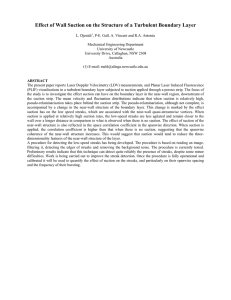 Effect of Wall Suction on the Structure of a Turbulent...