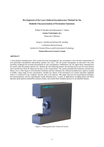Development of the Laser-Induced Incandescence Method for the
