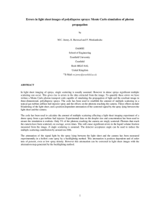 Errors in light sheet images of polydisperse sprays: Monte Carlo... propagation