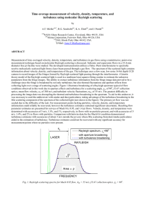 Time-average measurement of velocity, density, temperature, and