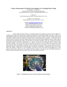 Velocity Measurements of Particles in the Impeller of a Centrifugal...