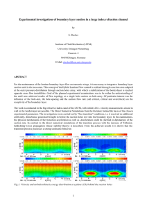 Experimental investigations of boundary layer suction in a large index... S. Becker