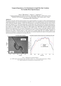 Temporal Dependency of Air Entrainment to Liquid Flow Rate Variations