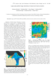 Large scale particle image velocimetry of natural and mixed convection