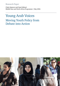 Young Arab Voices Moving Youth Policy from Debate into Action Research Paper