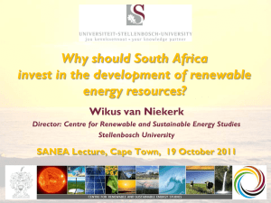 Why should South Africa invest in the development of renewable energy resources?