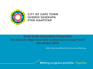 Small Scale Embedded Generation November 2014