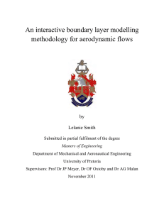 An interactive boundary layer modelling methodology for aerodynamic flows  by