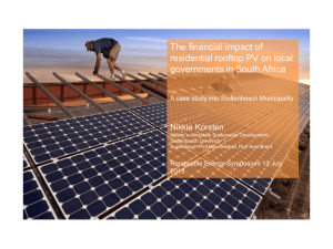 The financial impact of residential rooftop PV on local