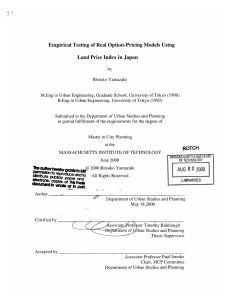 Empirical Testing  of Real  Option-Pricing Models  Using