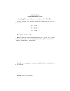 MATH 141 501 Section 3.1 Lecture Notes