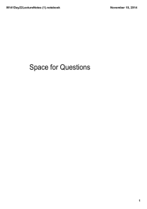 Space for Questions M141Day22LectureNotes (1).notebook November 18, 2014 1