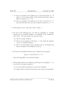 Math 220 Examination 3 November 21, 2003 A