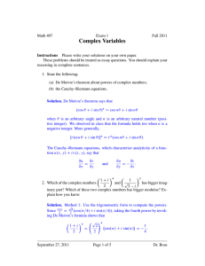 Complex Variables