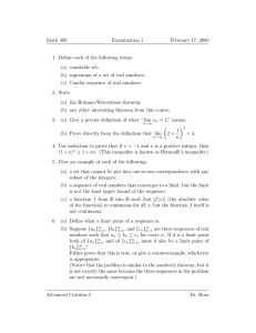 Math 409 Examination 1 February 17, 2000