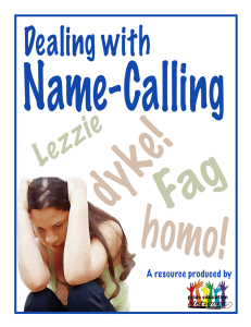 Name-Calling homo! e! dyk