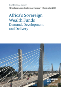 Africa’s Sovereign Wealth Funds Demand, Development and Delivery