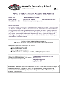Forces of Nature: Physical Processes and Disasters  ​
