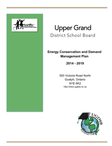 Upper Grand District School Board  Energy Conservation and Demand