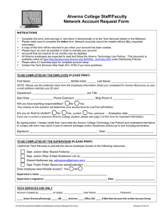 Alverno College Staff/Faculty Network Account Request Form