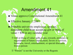 Amendment 41