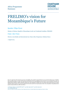 FRELIMO’s vision for Mozambique’s Future  Africa Programme