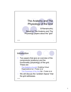 The Anatomy and The Physiology of the Grid Introduction