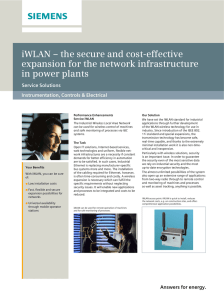 iWLAN – the secure and cost-effective expansion for the network infrastructure