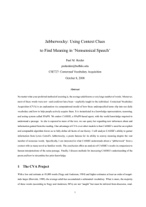 Jabberwocky: Using Context Clues to Find Meaning in ‘Nonsensical Speech’