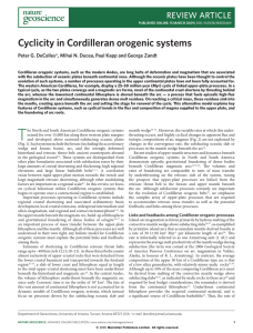 cyclicity in cordilleran orogenic systems review article