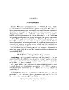 Gaussian actions