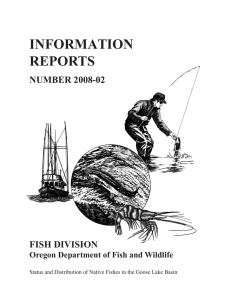 INFORMATION REPORTS NUMBER 2008-02 FISH DIVISION