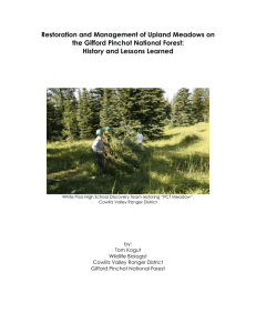 Restoration and Management of Upland Meadows on History and Lessons Learned