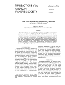 TRANSACTIONS of the  AMERICAN FISHERIES SOCIETY