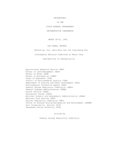 PROCEEDINGS  OF THE FIFTH FEDERAL INTERAGENCY
