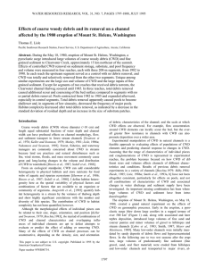 Effects of coarse woody debris and its removal on a... affected by the 1980 eruption of Mount St. Helens, Washington