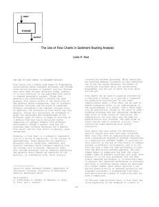 The Use of Flow Charts in Sediment Routing Analysis