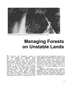 Managing Forests on Unstable Lands