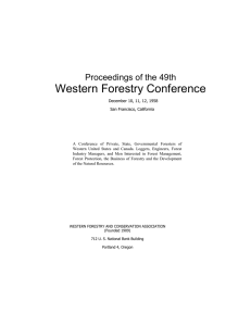 Western Forestry Conference Proceedings of the 49th