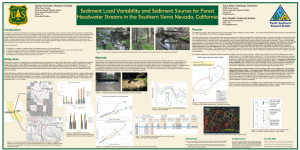 Sediment Load Variability and Sediment Sources for Forest