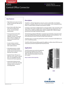 R355 Central Office Connector DISCONTINUED PRODUCT