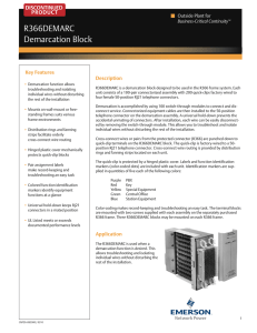 R366DEMARC Demarcation Block DISCONTINUED