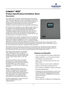 L AC8 IEBERT Product Specification/Installation Sheet