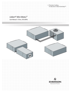 Liebert Mini-Mate2 User Manual - 8 Tons, 50 &amp; 60Hz Precision Cooling