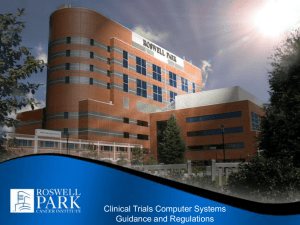 Clinical Trials Computer Systems Guidance and Regulations