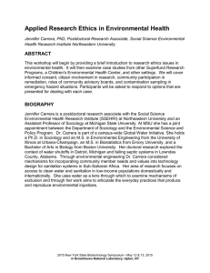 Applied Research Ethics in Environmental Health ABSTRACT