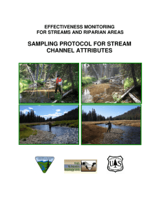 SAMPLING PROTOCOL FOR STREAM CHANNEL ATTRIBUTES  EFFECTIVENESS MONITORING
